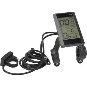 Bike Computer, 22.2mm S830 LCD Display Cycling Computer, Waterproof Multifunctional Electric Bike LCD Display Meter, Speedometer for Modification Accessories