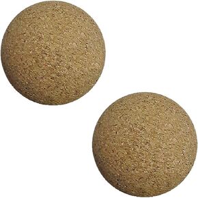 Set of 2 Natural Cork Official Foosballs Wood Colored Table Soccer Foos Balls