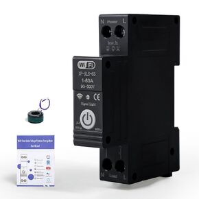 Jadeshay Smart WiFi Circuit Breaker 1P 63A with Energy Meter, Voice Control, and Leakage Protection (1P-JLS-63)