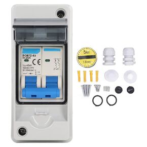 DC Disconnect Switch 1000V 25A Miniature Circuit Breaker IP65 Waterproof Isolator Solar Switch for Indoor and Outdoor Installation
