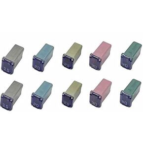 مجموعة فيوزات خرطوشة على شكل صندوق صغير MCASE للسيارات، 20 قطعة للسيارات والشاحنات وسيارات الدفع الرباعي