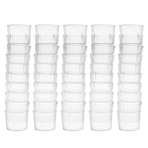 uxcell Measuring Cup 15ml PP Plastic Graduated Beaker Transparent for Lab Kitchen liquids 50pcs