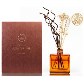 Garden Lavender Reed Diffuser - 6oz (180ml) Essential Oil Reed Diffuser Set with 10 Decorative Sticks, Long Lasting Fragrance for Home, Bathroom Bedroom Air freshener, Room, Shelf Decor