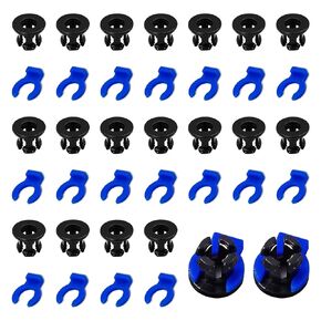40PCS Bowden Tube Coupler Set - 1.75 Bowden Tube Coupling Collet Clamp Clip Bowden Collet and Clip Set for 3D Printer Accessories, Bowden Coupling Clip Fixed 4 mm Tube Filament Printer Parts