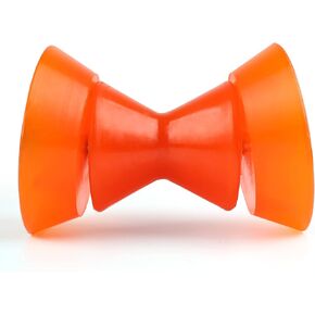 Boat Trailer Roller, 3-Piece PVC Boat Roller-Bow Roller with 1/2" Shaft and End Bells, Boat Rollers for Trailer,Marine Trailer Rollers for Stopping Boat Trailer (3inch,4inch,Blue,Orange,Yellow)