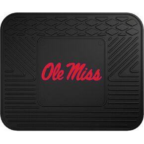 FANMATS 11778 Ole Miss Rebels طقم سجادة سيارة من الفينيل شديد التحمل مكون من قطعتين، سجادات أرضية الصف الأمامي، حماية من جميع الأحوال الجوية، ملاءمة عالمية، تصميم خزان عميق