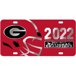 2022 - 2023 National Champions Georgia Bulldogs Laser Cut License Plate Car Tag
