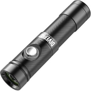 S10 Colorful 1000Lumens Small Compact Diving Torch Dive Light Lamp 4 Colors Available (Black)