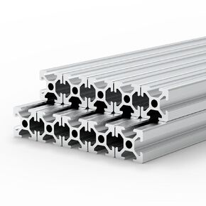 THCMAG Aluminum Extrusion T Slot 2020 10PCS Silver European Standard 1000mm(39.4'') Anodized Linear Rail for 3D Printer Laser Engraving Machine CNC Workbench DIY