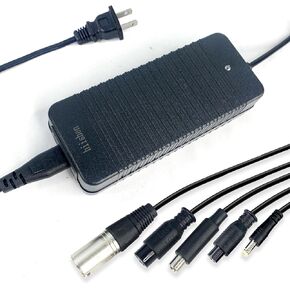 54.6V 2A Fast Battery Charger Adapter, 5multiple Output interfaces，Compatible with 48V Electric Scooter and Bike Lithium Batteries.