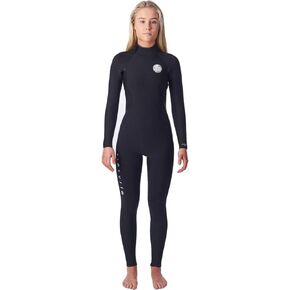 Rip Curl Womens Dawn Patrol 3/2mm Back Zip Wetsuit - Black - Easy Stretch Flash Lining