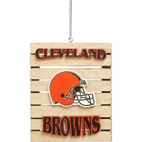 FOCO Cleveland Browns NFL Wood Pallet Sign Ornament