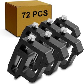 Kikito Mounting Clamps Truck Cap Topper Camper Shell for Silverado Sierra Dakota RamF150 F250 Titan Tacoma Tundra 6PC | Ladder Rack Clamps, Truck Bed Clamps, Canopy Clamp |