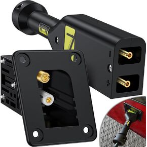 36V EZGO PowerWise Charger Receptacle and W/Handle Plug, Golf Cart Charging Port and Plug for EZGO Medalist&TXT 1996-UP Electric Golf Carts, OEM# 73345-G01 73063-G01