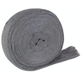 Steel Wool Reel 3.5 in x 115 ft - Fine Grade #0 - Metal Protector, Rust Remover, Multi-Purpose Steel Wool Fabric Roll (5 Lbs (2.27 kg))