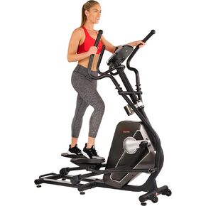 Sunny Health & Fitness Magnetic Elliptical Trainer Machine w/Built-in Pulse Sensor, Low Impact Cardio Exerciser & Full-Body Cross Training for Home, Optional Bluetooth Link to Exclusive SunnyFit App