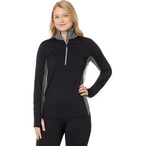 Hot Chillys Women Colorblock Zip-T Midweight Body Fit Base Layer