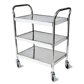 Graham-Field 8146 Grafco Stainless Steel Utility Cart with Wheels, 400 Lbs Load Capacity
