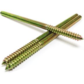 8 قطعة مسامير شماعات المسمار ذاتية التنصت 5/16 "-18x6" مسامير شماعات مزدوجة الرأس للأثاث الخشبي المشترك in Kuwait