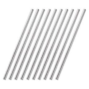 5mm x 200mm 304 Stainless Steel Solid Round Rod Lathe Bar Stock for DIY Crafts Model Car Helicopter Airplane - 10pcs