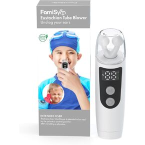 FamiSym Eustachian Tube Unclogger, Ear Pressure Relief Device Home for Tinnitus and Ear Pain, Maintains Ear Pressure Balance, Alleviates Ear Discomfort