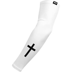 Faith Cross White Arm Sleeve