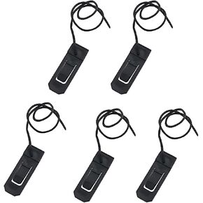 5Pcs Black Surfboard Fin Clips Replacement Surfboard Fin Buckle Paddle Fin Clamps Accessory for Long Boards,Surfing