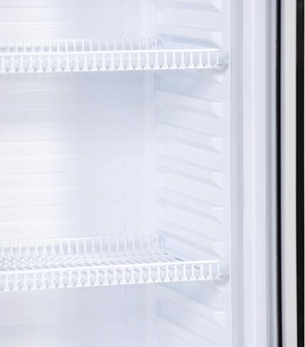 GRS Light Commercial Refrigerator with Double-Tempered Single Glass Door - 7.1 Cubic Feet Display Beverage Fridge, eCooler System, Ideal for Convenience Stores - Black in Saudi Arabia