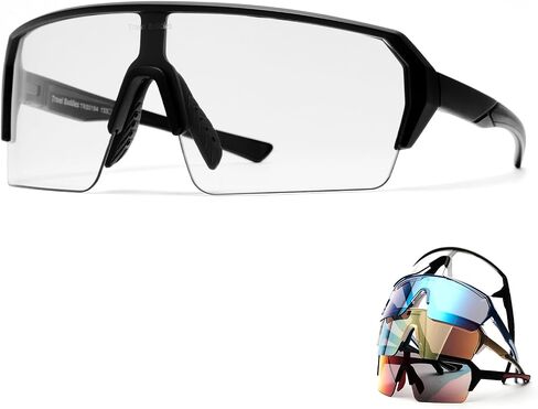 Cycling Bicycle UV Protection Sunglasses Anti-Fog Glasses Mountain Bike Sunglasses Lenses TR90 in Saudi Arabia