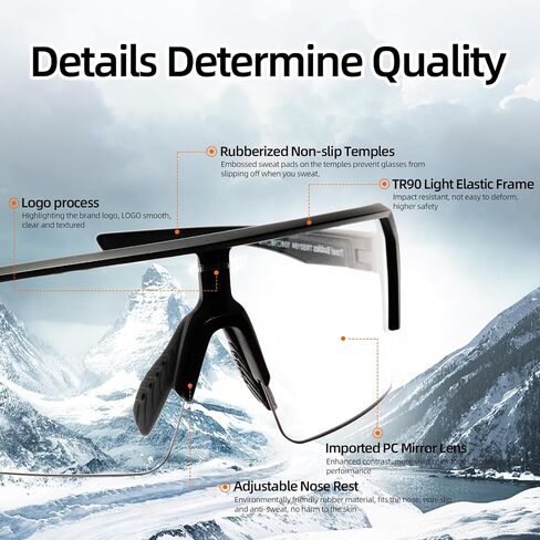 Cycling Bicycle UV Protection Sunglasses Anti-Fog Glasses Mountain Bike Sunglasses Lenses TR90 in Saudi Arabia