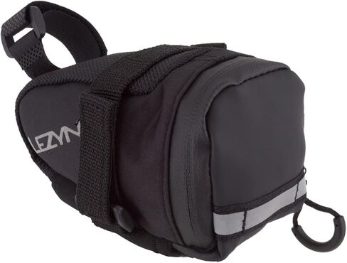 LEZYNE M-Caddy Bicycle Saddle Bag, Road, Mountain, Gravel Bike, Seat Pack, Black, Velcro Attachment, 0.4L, Black/Black in Saudi Arabia