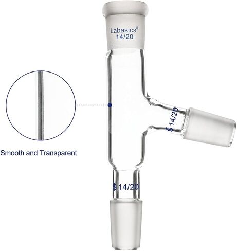 3 Way Distilling Adapter with 14/20 Joints for Distillation Apparatus in Saudi Arabia