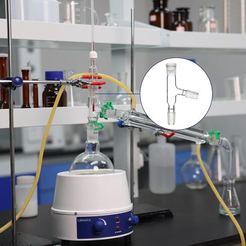 3 Way Distilling Adapter with 14/20 Joints for Distillation Apparatus in Saudi Arabia