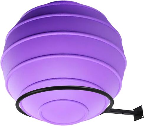 Black Yoga Ball Holder, Exercise Ball Storage Ball Holder Wall Mount Stability Ball Holder for Home and Yoga Studios or Commercial Gyms,Acts as a Yoga Ball Holder. Set of 2. in Saudi Arabia