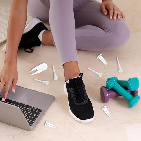 12 Pieces Exercise Ball Plug Replacement Kit Yoga Ball Fitness Exercise Ball Air Stopper Plug Pin Adapter Kit for Fitness Exercise Ball Inflatable Bed Pool in Saudi Arabia