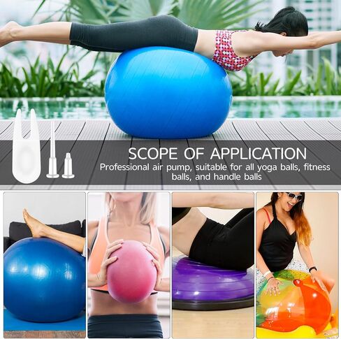 12 Pieces Exercise Ball Plug Replacement Kit Yoga Ball Fitness Exercise Ball Air Stopper Plug Pin Adapter Kit for Fitness Exercise Ball Inflatable Bed Pool in Saudi Arabia