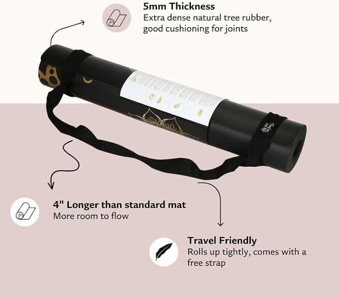 Shanti PU Yoga mat - Artist Designed, Premium eco friendly mats, Non Slip, Non Toxic, Great for Regular & Hot Yoga, Pilates and Work out (72 inch x 28 inch x 5mm Thick)k out (72 inch x 28 inch x 5mm Thick) in Saudi Arabia