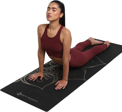 Shanti PU Yoga mat - Artist Designed, Premium eco friendly mats, Non Slip, Non Toxic, Great for Regular & Hot Yoga, Pilates and Work out (72 inch x 28 inch x 5mm Thick)k out (72 inch x 28 inch x 5mm Thick) in Saudi Arabia