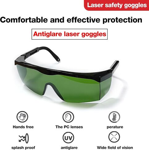 Red Light Glasses - Eye Protection for LED Red Light Therapy (600nm-900nm) - Red Light Therapy Goggles in Saudi Arabia