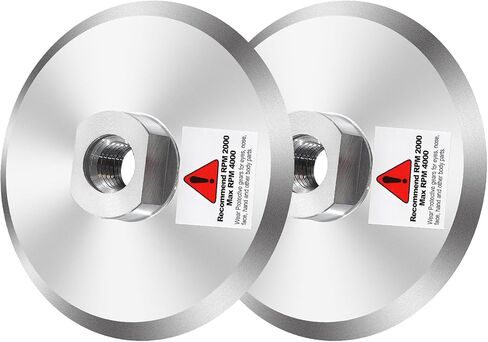 4 Inch Aluminum Backer Pad - 2pcs 4" Hook Loop Backing Pad with Arbor 5/8" 11 for Diamond Polishing Pads in Saudi Arabia