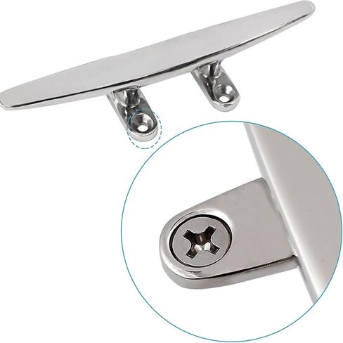 Boat Cleat Open Base 316 Stianless Steel Dock Cleat Marine Include Installation Accessories Screws for Boat, Dock, Decor,Yacht in Saudi Arabia