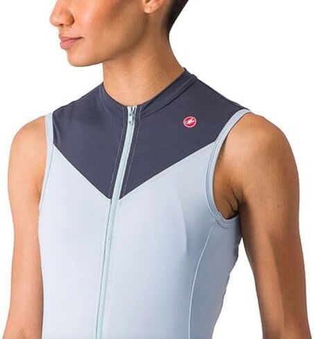 CASTELLI Solaris Sleeveless Jersey - Women's, Winter Sky/Dark Steel Blue, M in Saudi Arabia