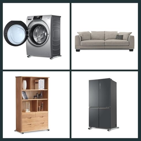 بكرات الأجهزة دوللي، نقل الأجهزة الثقيلة قابل للسحب، مناسب للثلاجات والغسالات والمجففات والمزيد in Kuwait