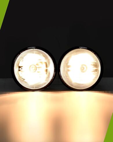 مجموعة مصابيح الضباب AUTOSAVER88 متوافقة مع 2005 2006 2007 2008 2009 2010 جراند شيروكي، 07-09 دودج دورانجو 05-09 داكوتا، 07-09 كرايسلر أسبن/300 SRT8، 06-10 كوماندر، 06-08 ميتسوبيشي رايدر in Kuwait