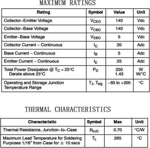High Power Transistor MJ15003 MJ15003G to-3 Fever Audio Power Tub in Kuwait