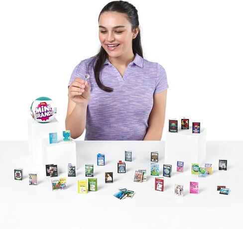 Books Capsule by ZURU Real Miniature Book Brands Collectible Toy, Capsules of 5 Mystery Miniature Books with Real readable Pages and Accessories for Kids, Teens, Adults (Single Capsule) in Kuwait