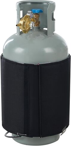 VEVOR Insulated Band Style Gas Cylinder Warmer, Fits 40 lbs Gas Tanks 120W Propane Heater, Fixed Internal Thermostat Max Temp 90 ℉, Durable Waterproof Oxford Fabric, UL/FCC Listed in Kuwait