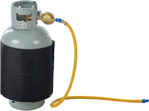 VEVOR Insulated Band Style Gas Cylinder Warmer, Fits 40 lbs Gas Tanks 120W Propane Heater, Fixed Internal Thermostat Max Temp 90 ℉, Durable Waterproof Oxford Fabric, UL/FCC Listed in Kuwait