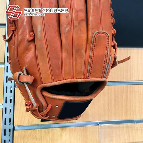 3 Packs Baseball Glove Shelf Holder, Sports Metal Storage Display Rack, Slatwall Accessories, 7.5"x3.14"x4.9", Black (Black) in Saudi Arabia
