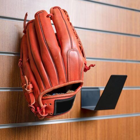 3 Packs Baseball Glove Shelf Holder, Sports Metal Storage Display Rack, Slatwall Accessories, 7.5"x3.14"x4.9", Black (Black) in Saudi Arabia